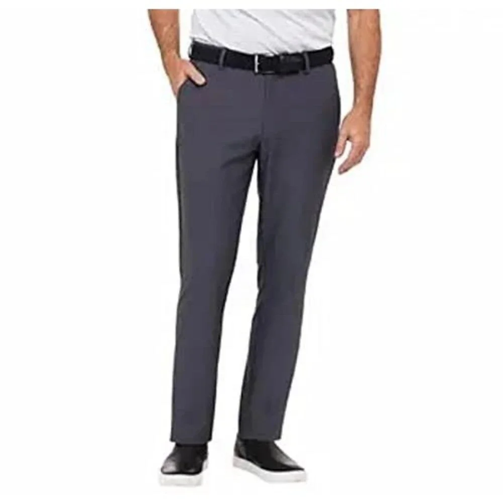 Greg Norman Golf Performance Pants Mens 32x32 Gray Comfort Stretch Waistband NEW